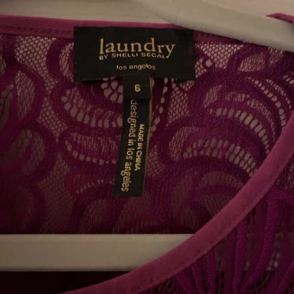 Laundry by Shelli Segal Pixie Purple Cocktail Dress Size 4 New with Tags - Picture 3 of 3